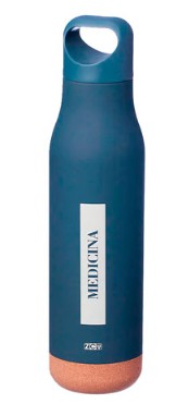Garrafa Inox Emborrachada Corky Profissões Medicina 500ml ZONA CRIATIVA