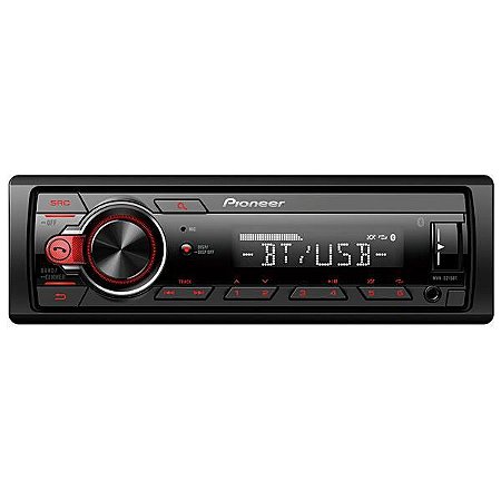 Toca Rádio Automotivo PIONEER MVH-S215BT 4 de 50watts com Bluetooth e USB Preto