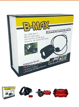 Lanterna para Bike Capacete BMAX BM809