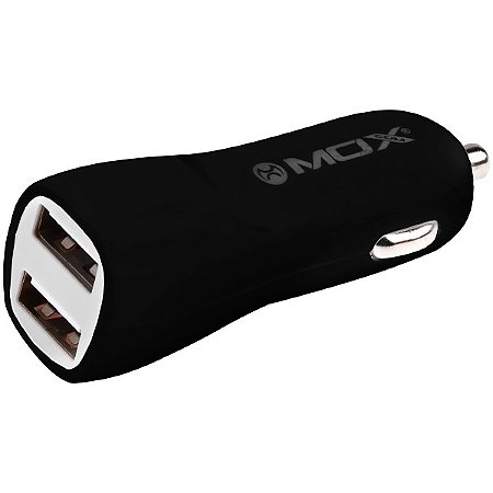 Carregador Veicular 02 USB Preto