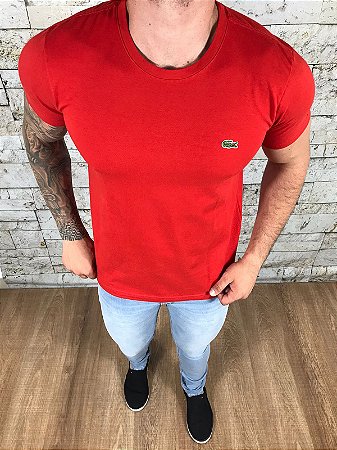 Camiseta Masculina LCT Vermelho Básica