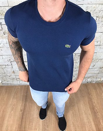Camiseta Masculina LCT Azul Marinho Básica
