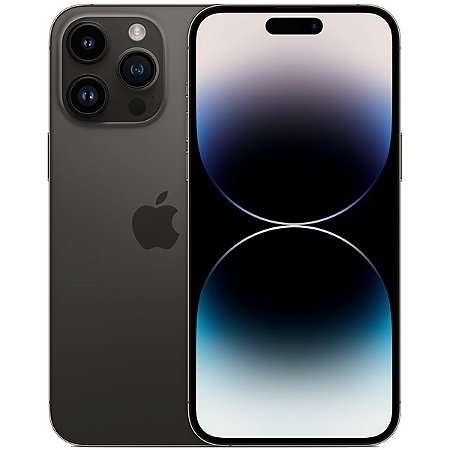 iPhone 14 Apple Pro Max A2651 eSIM 256GB / 6GB RAM de 6.7" 48 + 12 + 12MP / 12MP Black