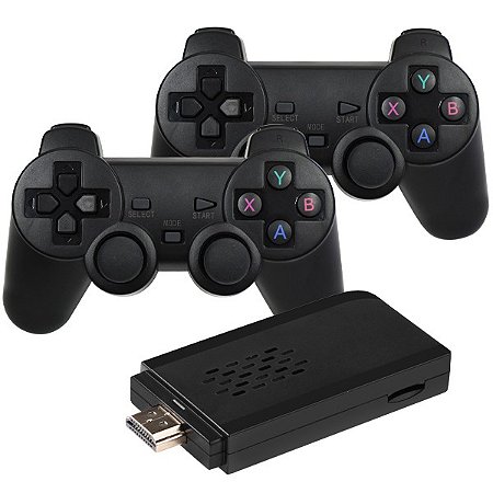 Games - Game Stick 4k Box 02 Controles sem Fio com 3500 Jogos