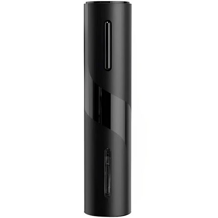 Saca Rolhas Elétrico em ABS Preto 05x24cm UNY GIFT