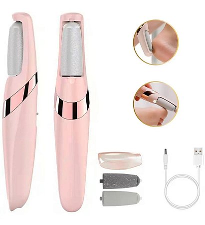 Lixador para Pés Elétrico Removedor de Calos Portátil Carregador USB