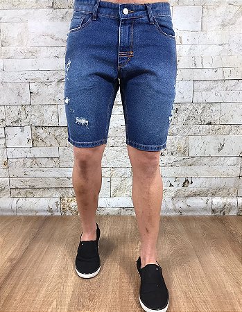 Bermuda Masculina Jeans JOHN JOHN Diferenciada