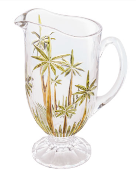 Jarra de Cristal ROJEMAC Chumbo Palm Tree Handpaint 1,5 Litros
