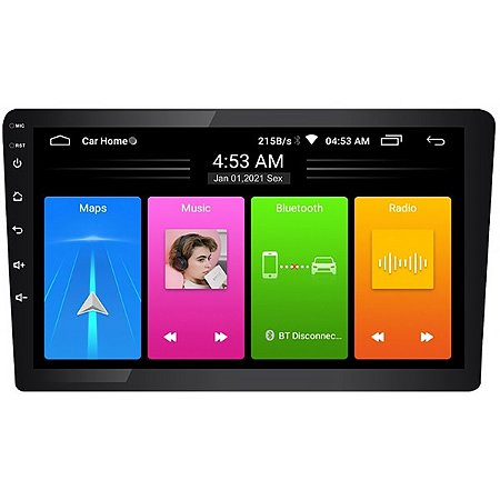 Central Multimídia Roadstar RS-950 9.0" com Bluetooth e Rádio FM Preto