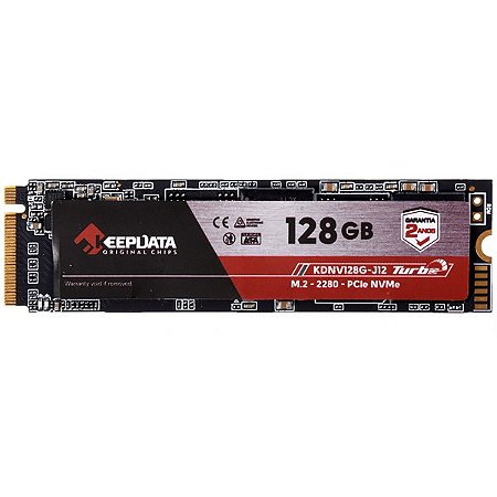 SSD M.2 de 128GB Keepdata Turbo KDNV128G-J12 2.400 MB de Leitura Preto