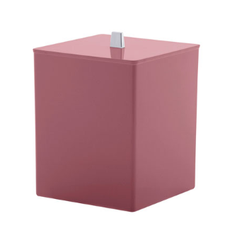 Lixeira Quadrada Quadratta Rosé 23cm PARAMOUNT