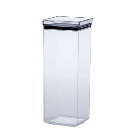 Pote Hermético de Acrílico Lumini Quadrado 10x27cm PARAMOUNT