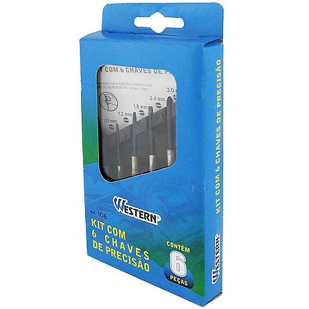 Kit Chave de Precisão 06 Peças WESTERN 106