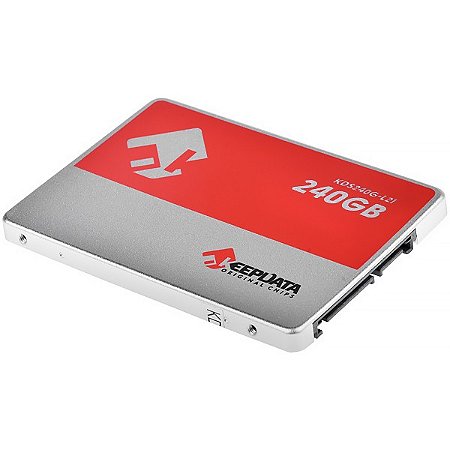 SSD de 240GB Keepdata KDS240G-L21 550 MB / s de Leitura Prata com Vermelho