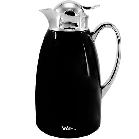 Garrafa Térmica Giovanna 01 Litro Preto WELLMIX