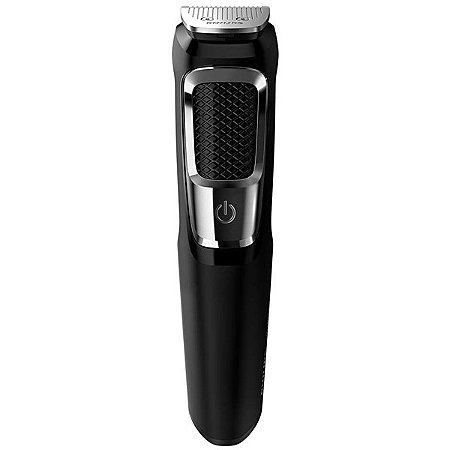 Barbeador PHILIPS Norelco Multigroom 3000 MG3750 / 60 Recarregável Bivolt Preto com Azul