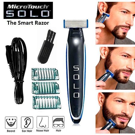 Barbeador Solo Aparador Corporal Masculino Recarregável