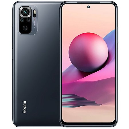Smartphone Xiaomi Redmi Note 10S Dual SIM de 128GB / 8GB RAM de 6.43" 64 + 8 + 2 + 2MP / 13MP Cinza Ônix