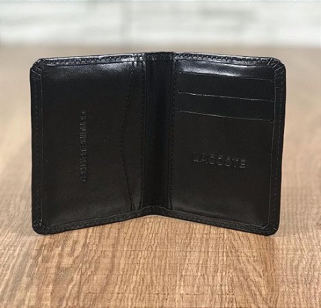 Porta Cartão LCT Preto Comfort Couro Legítimo Tamanho Único