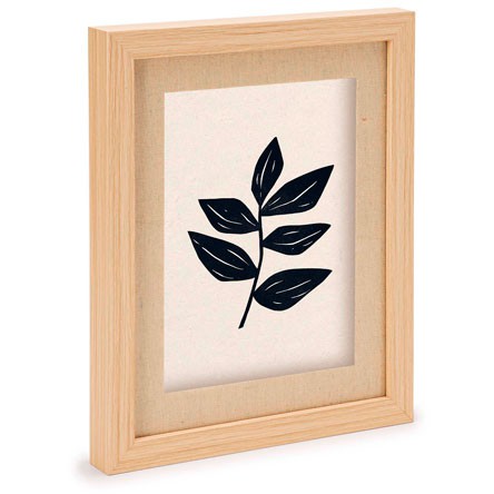 Porta Retrato de MDF Moldura com Linho 10x15cm MART