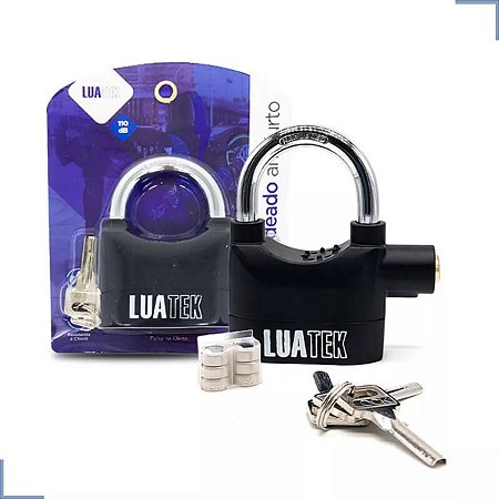 Cadeado para Bike e Moto com Alarme Sonoro Anti-furto e Sirene
