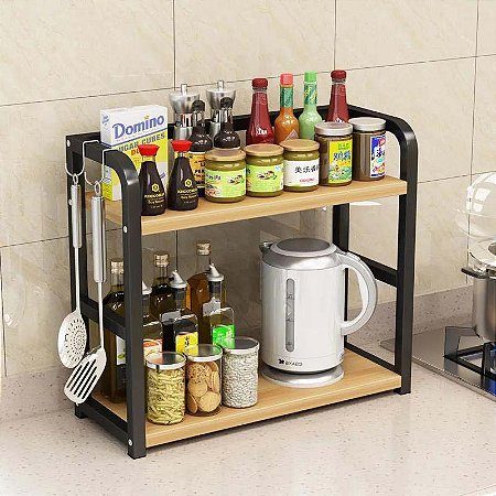 Rack para Armazenamento Prateleira de Cozinha Home Multi-Camada