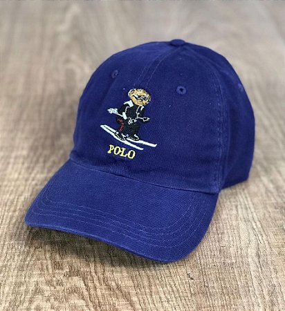 Boné Masculino RL Azul Marinho Polo Bear Ski
