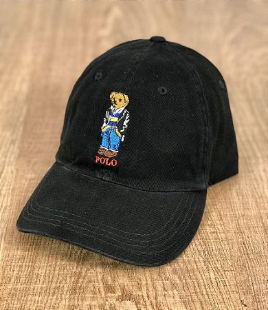 Boné Masculino RL Preto Polo Bear