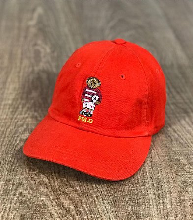 Boné Masculino RL Vermelho Polo Bear Soccer