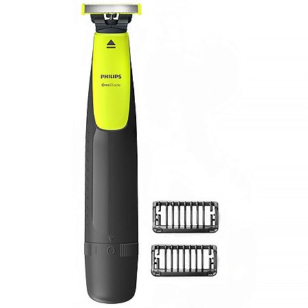 Barbeador PHILIPS OneBlade QP2510/15 Recarregável Bivolt Preto com Verde