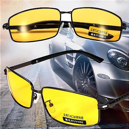 Óculos de Sol Masculino Anti-Glare Polarizador Tecnologia de Lentes 100% UV400