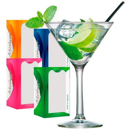 Taça de Vidro Transparente para Martini 285ml RUVOLO
