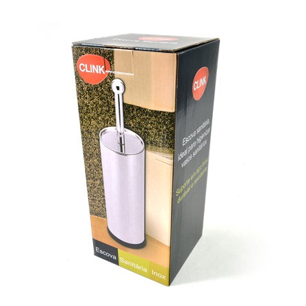 Escova Sanitária de Inox CLINK com Suporte 25cm