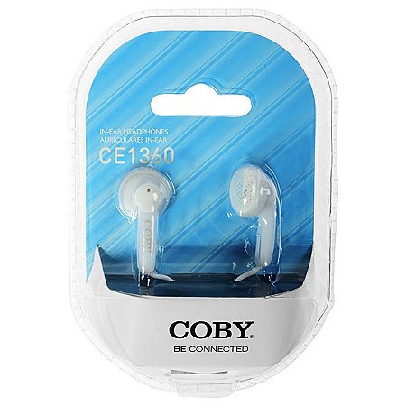 Fone de Ouvido COBY CE1360 com Cabo de 1.2 Metros