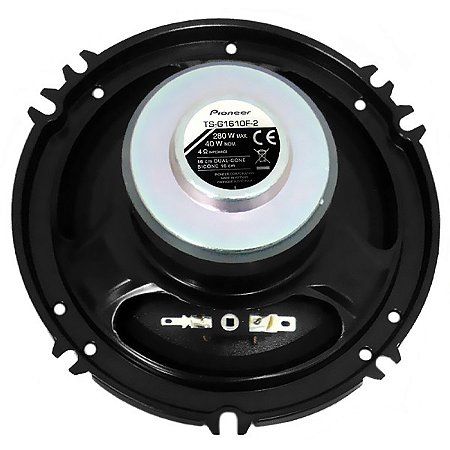 Alto-Falante 6.5" PIONEER TS-G1610F-2 1 Via 40 Watts RMS Preto