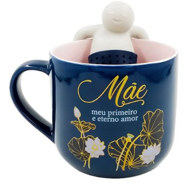 Caneca de Cerâmica Mãe Eterno Amor 350ml ZONA CRIATIVA