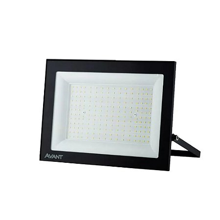 Refletor Led 200W 6500K 15000 Lúmens Branca Bivolt Preto AVANT