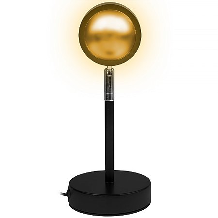 Lâmpada LED Sunset MDP-01SL Laranja com Preta MIDI