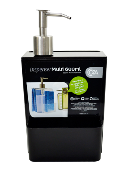 Dispenser Multiúso Preto 600ml COZA
