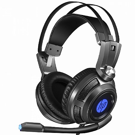 Headset Gaming HP 7.1 com USB para PC / PS4 / Xbox e Smartphone Preto com Azul