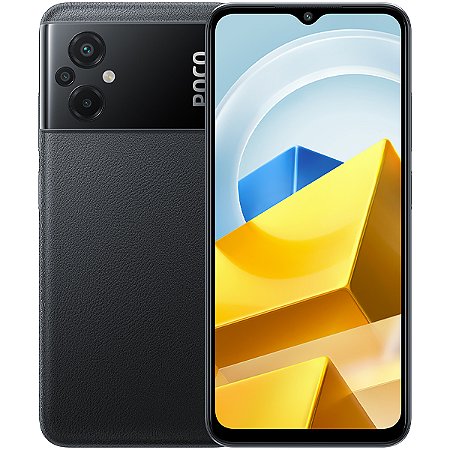 Smartphone XIAOMI POCO M5 Dual SIM de 128GB / 6GB RAM de 6.58" 50 + 2 + 2MP / 5MP Preto Global
