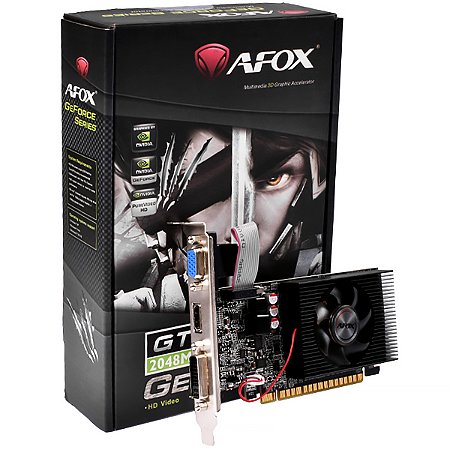 Placa de Vídeo AFOX GeForce GT610 2GB DDR3 HDMI / VGA e DVI
