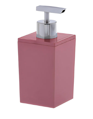Porta Sabonete Líquido Quadratta Rosé 16cm PARAMOUNT
