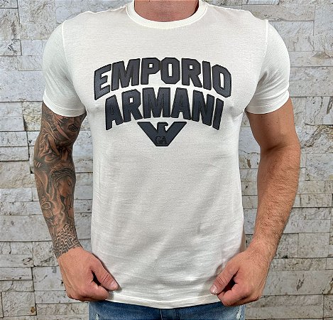 Camiseta Masculina ARMANI Empório Armani Branco