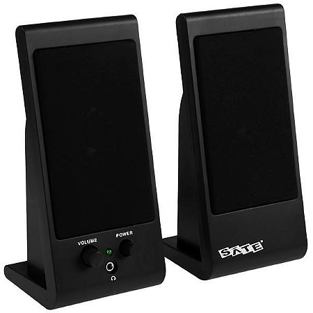 Speaker SATELLITE AS-677U com 02 Watts RMS USB Preto