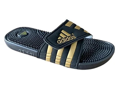 Chinelo Unissex Slide ADIDAS Preto com Dourado Adissage