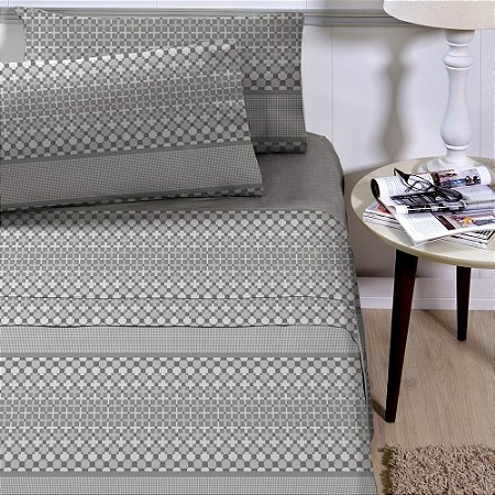 Jogo de Cama CORTTEX King Percal 180 Fios com 04 Peças Martinelli