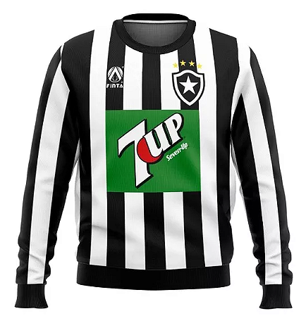 Moletom Time BOTAFOGO Listrado Preto
