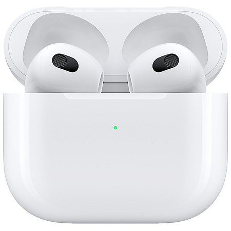 Fone de Ouvido sem Fio APPLE AirPods 3 MPNY3AM / A com Estojo de Carregamento Nightning Branco