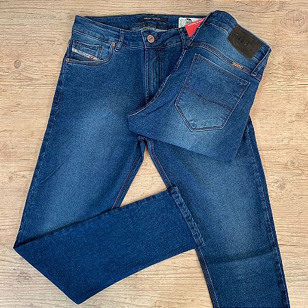 Calça Masculina Jeans DIESEL Azul Escuro Básica
